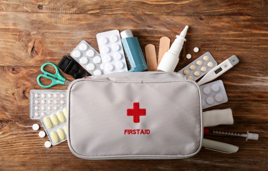 first aid kit concept medicine equipment set in a 2023 11 27 05 10 55 utc