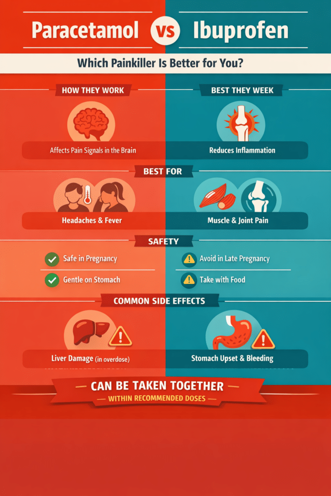 Paracetamol vs Ibuprofen