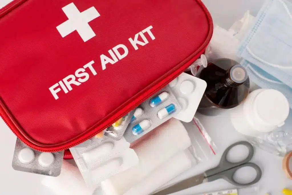 first aid kit with contents