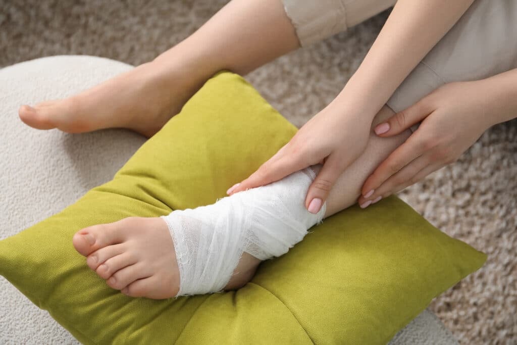 first aid for sprains and strains