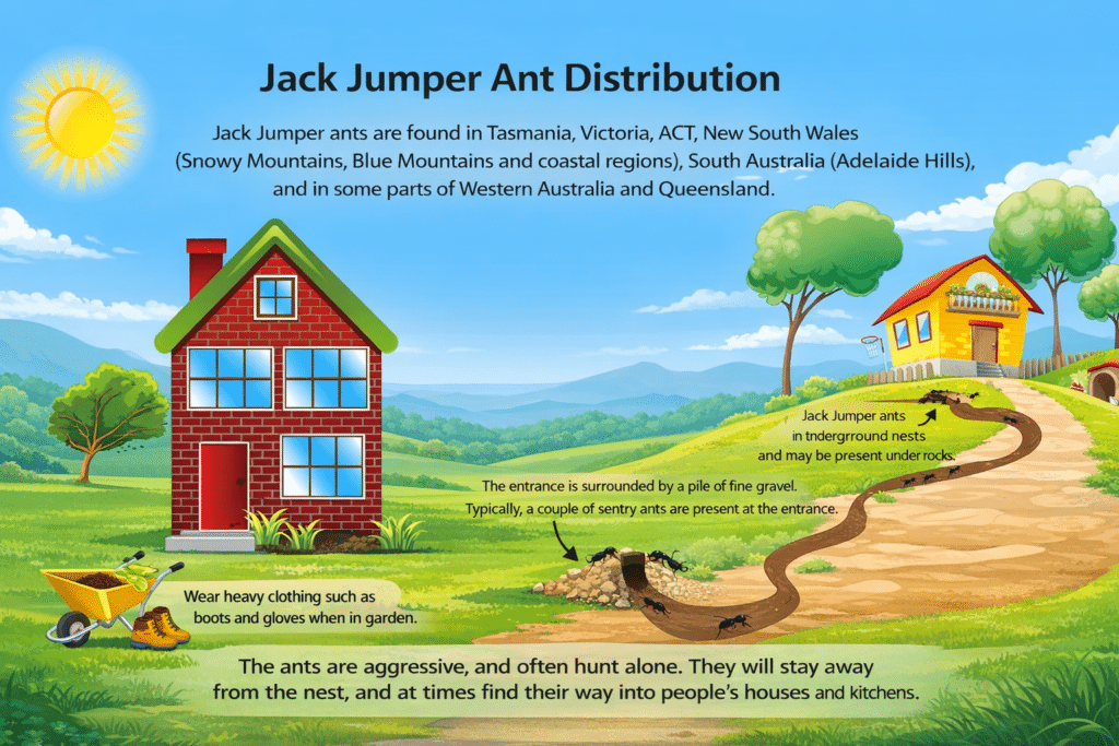 ack jumper ant Australian distribution