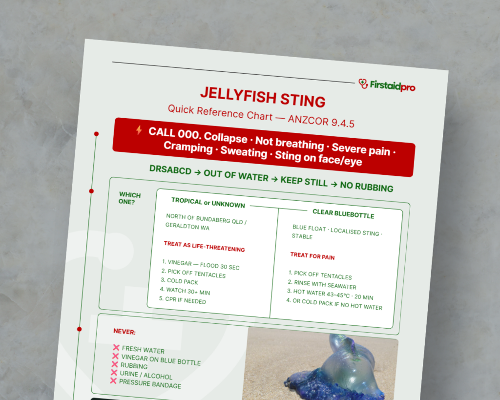 First Aid for Jellyfish Sting