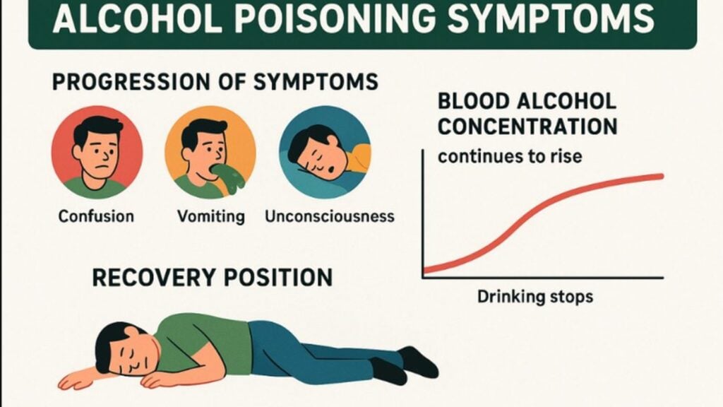 alcohol poisoning symptoms