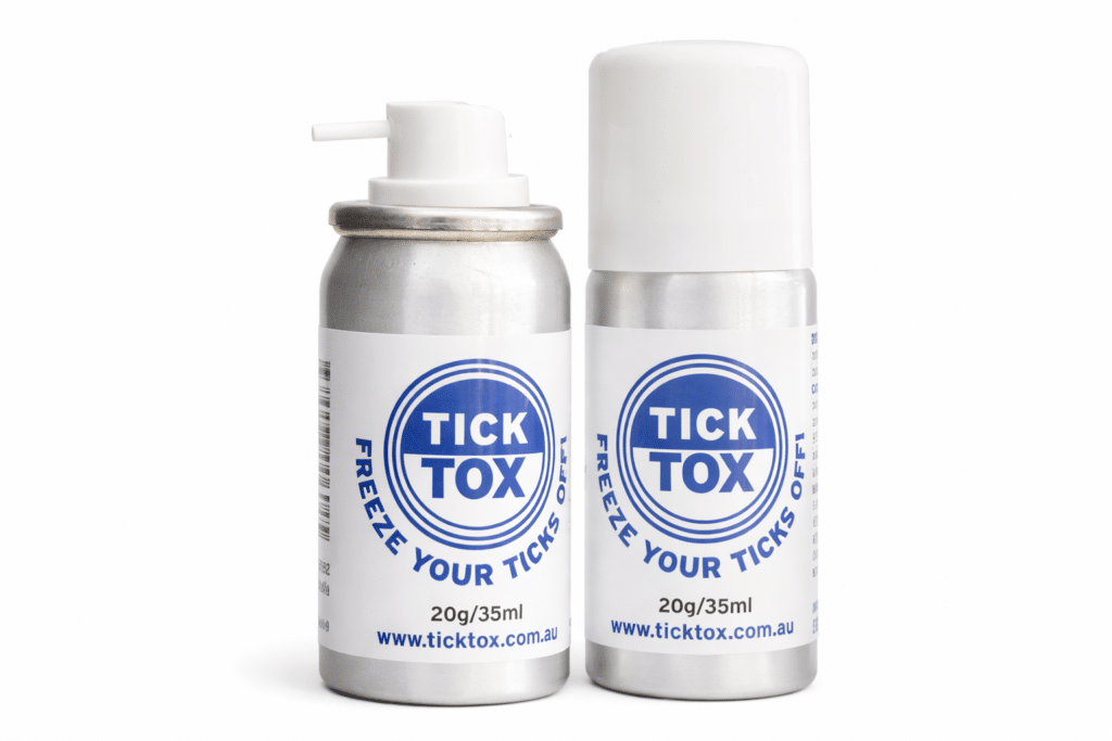 ether-based freezing spray for tick removal