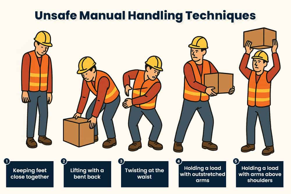 Unsafe Manual-Handling Techniques