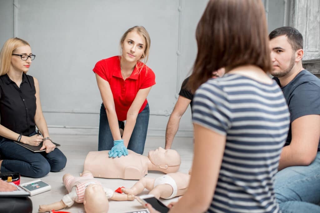 First aid training