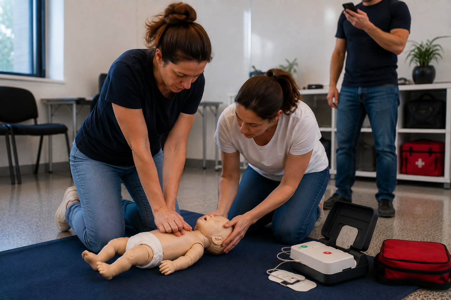 CPR on babies