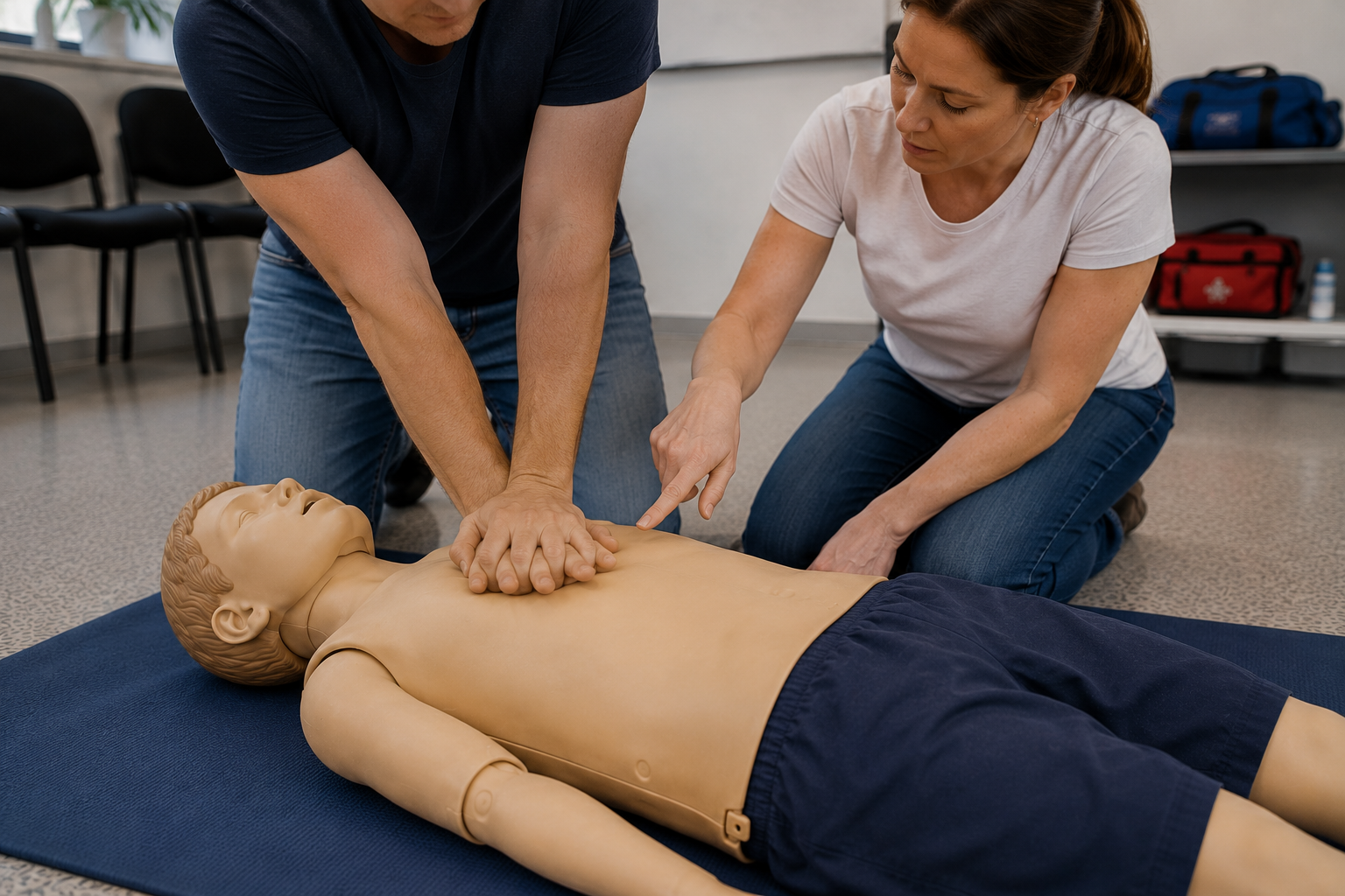 Steps to follow for Kids CPR
