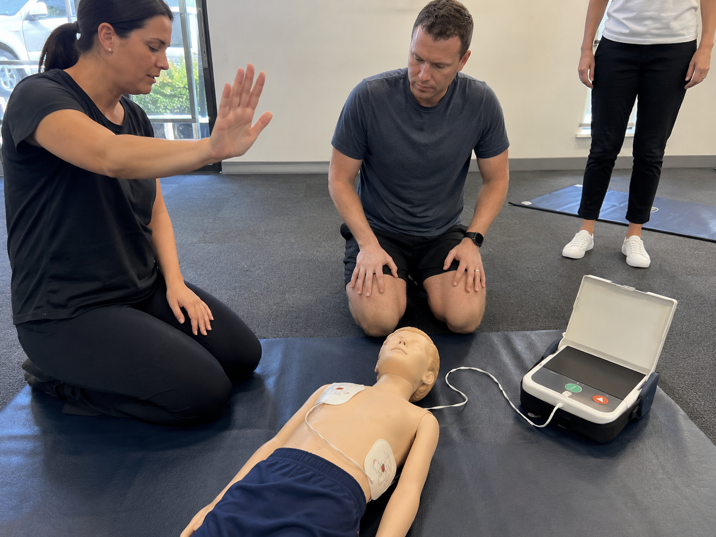 Applying an AED to a child