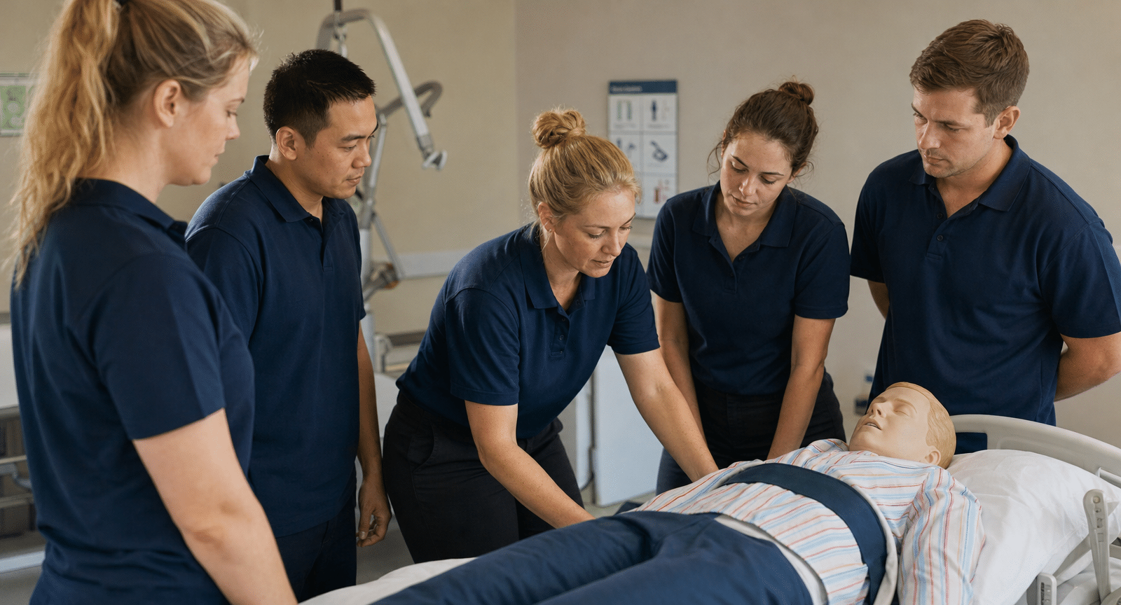 Manual handling training for nurses and students